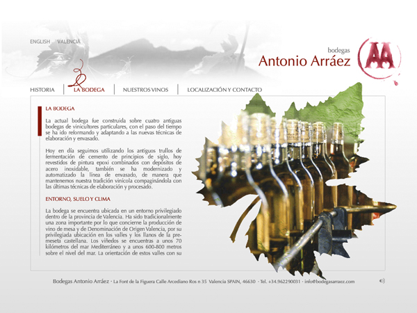 Antonio Arraez. Web
